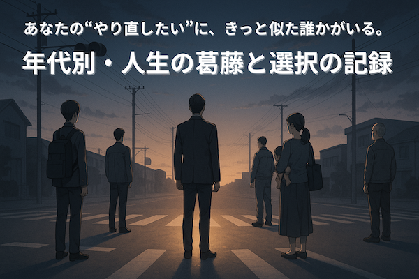 人生 やり直したい 年代別