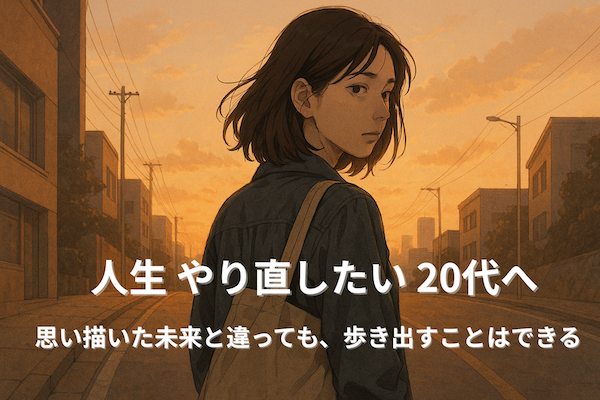 人生 やり直したい 20代