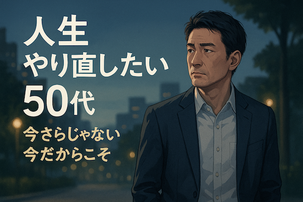 人生 やり直したい 50代 ─ 今さらじゃない、今だからこそ
