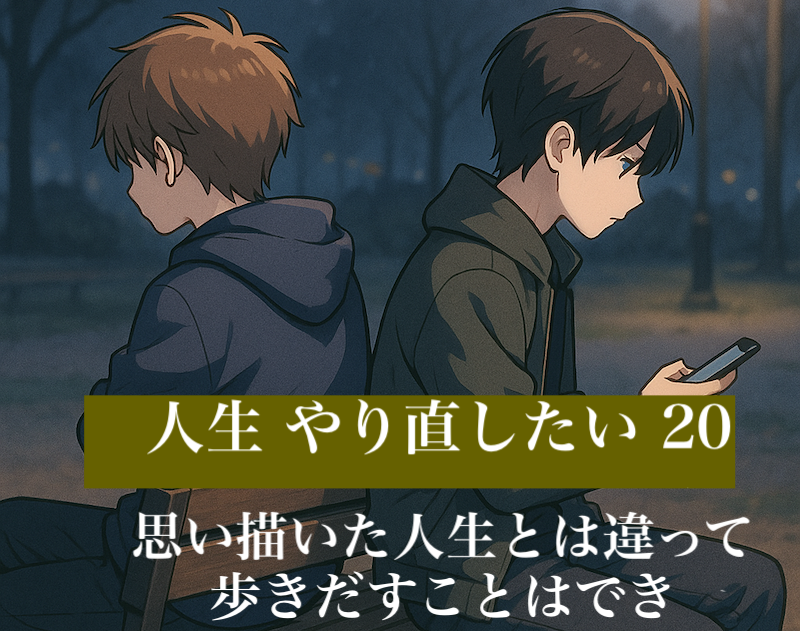 人生 やり直したい 20代